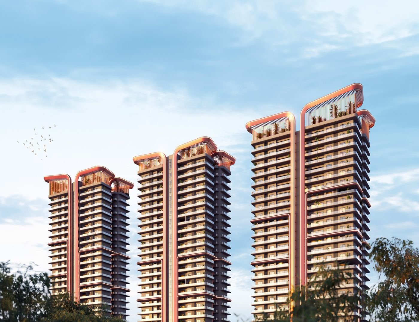 Ashtech Presidential Towers, render