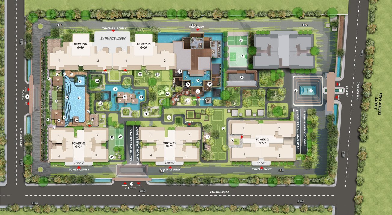 Ashtech Presidential Towers master plan